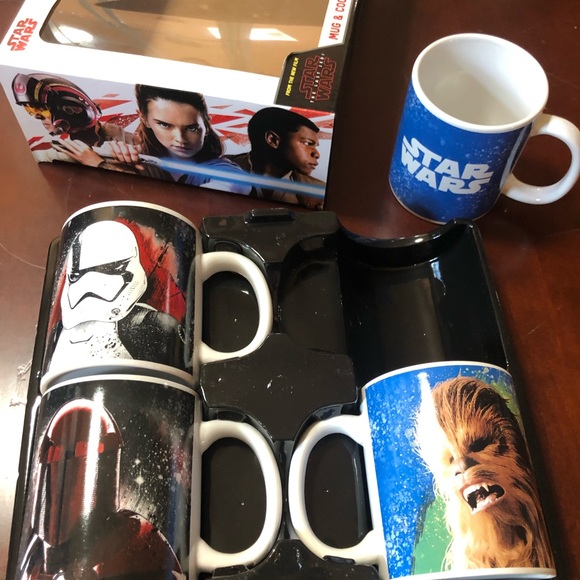 💙 STAR WARS MUG SET OF 4 - Picture 1 of 8